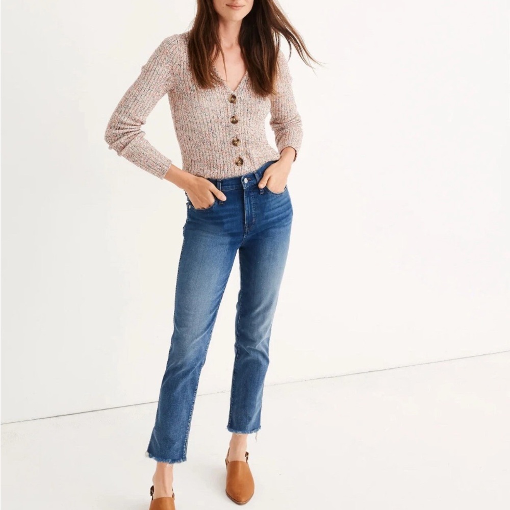 Madewell Stovepipe Jeans in Chancery Wash: Fluffy Hem Edition 29 $128